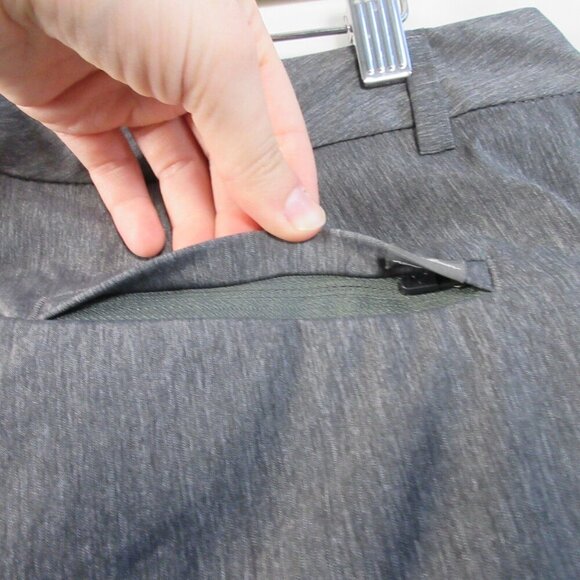 Eddie Bauer Voyager Ankle Pants Women 10 Grey Stretch Casual Travel Office 242 - Picture 8 of 12